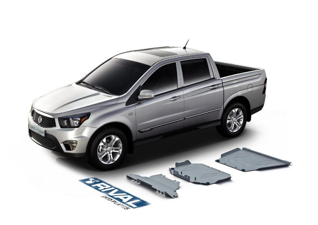 Skid Plate Acero RIVAL para SsangYong Actyon Sport (3 placas)