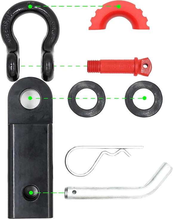 RECEPTOR DE ENGANCHE DE GRILLETE FORJADO CON AISLADOR - Imagen 2