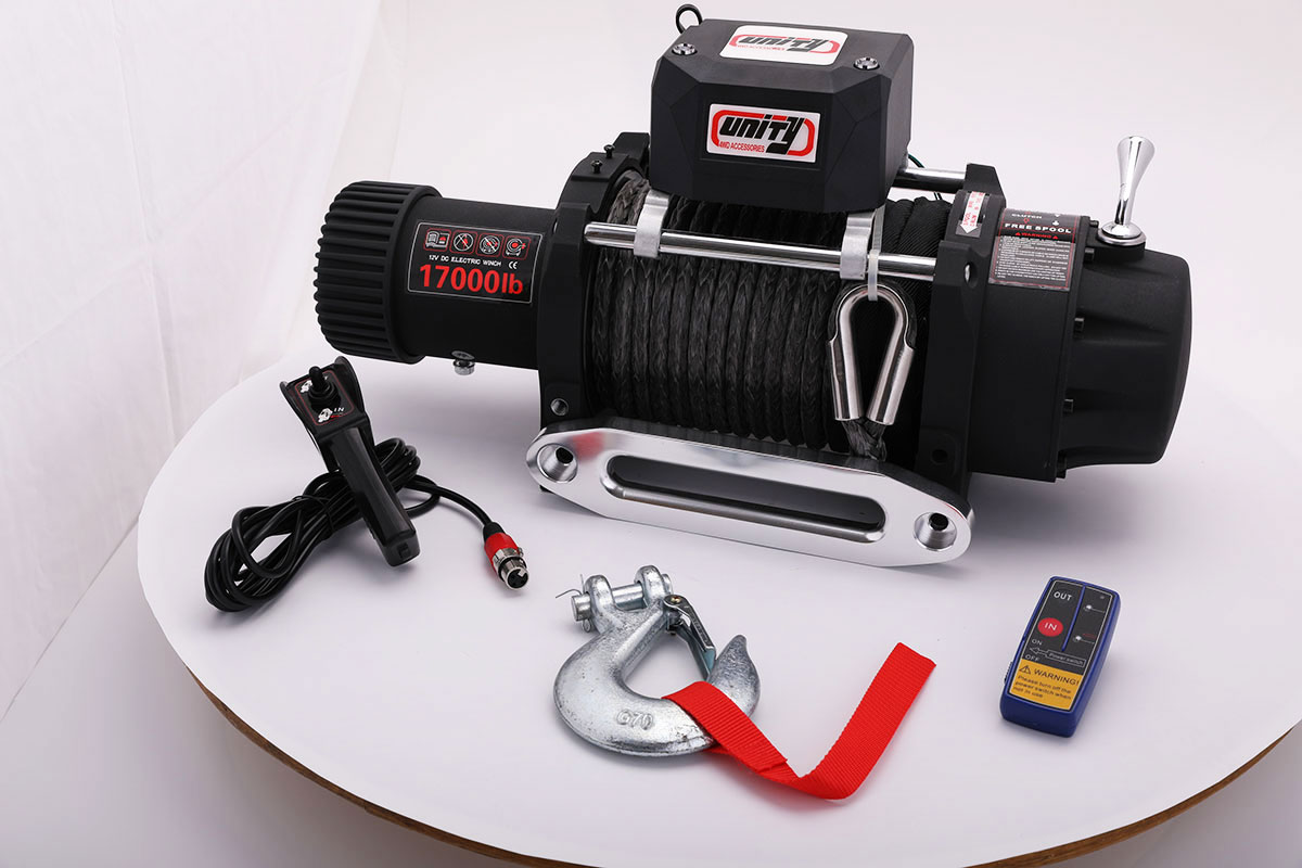 Winche Electrico 12v 17000LBS - Piola Metálica