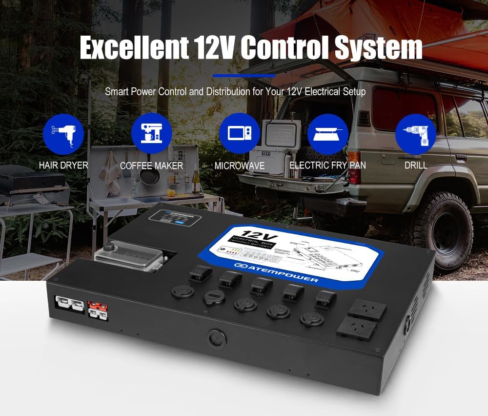 Caja Control 12V c/ Inversor 1500W y CargadorDC DC 40A Atem Power - Imagen 6