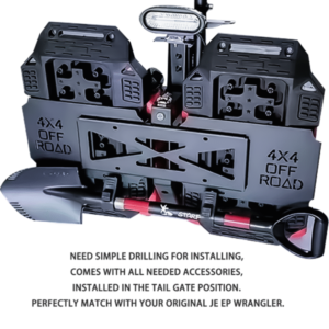 SOPORTE TRASERO BIDONES/RAMPLAS/PALA WRANGLER JK/JL 07-25