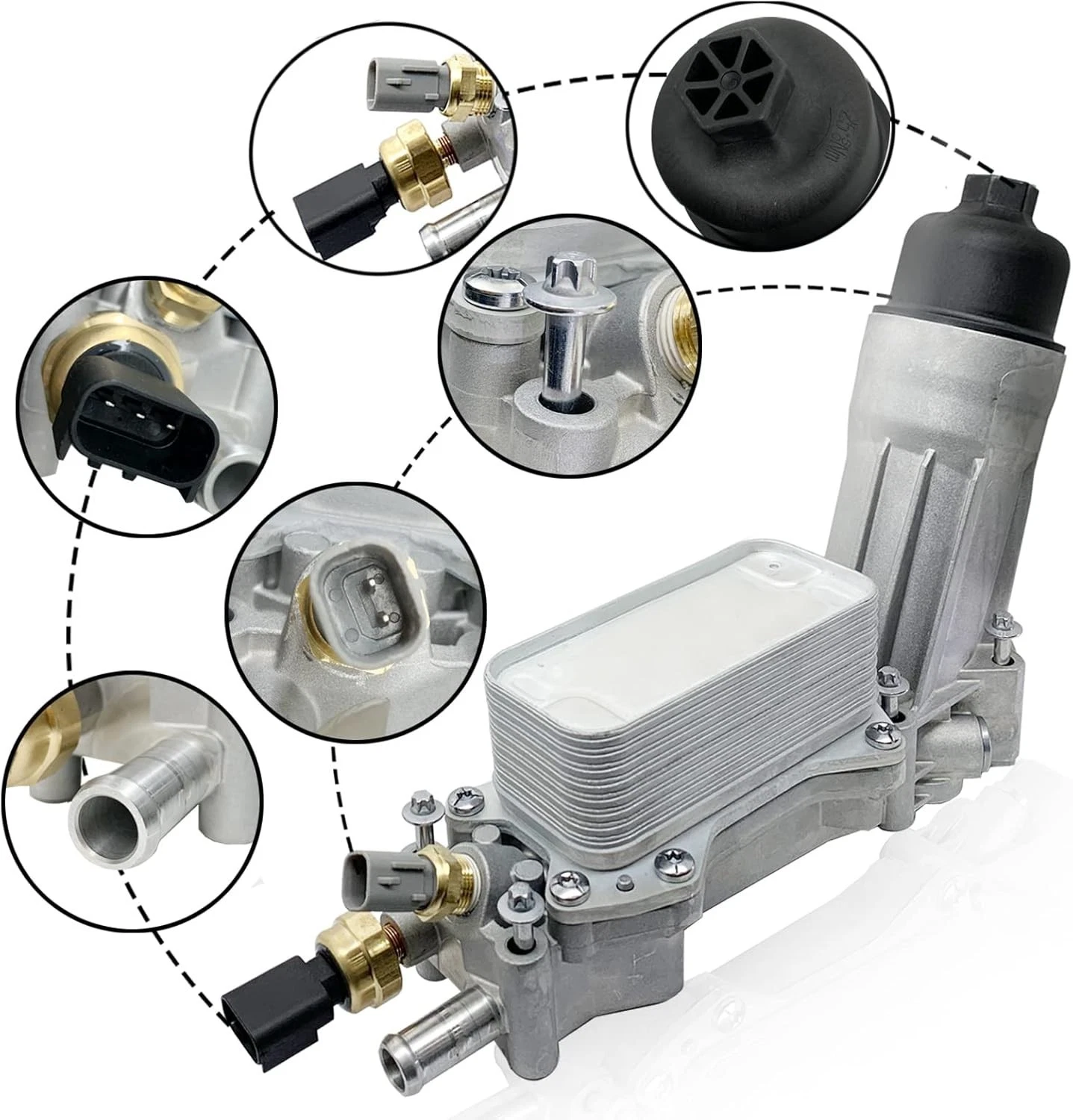 Enfriador aceite 2012-2016 Jeep Wrangler V6 3.6L - Imagen 2